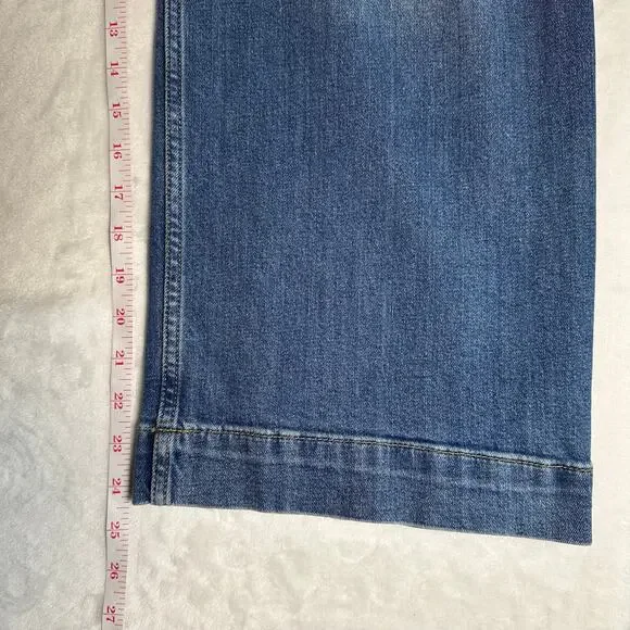 PILCRO Wide Leg Cropped Jeans, Size 29 (8) - Picture 14 of 14